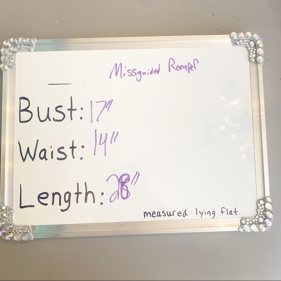 Missguided Pink Floral Puff Sleeve Romper Size 6 - Picture 7 of 8